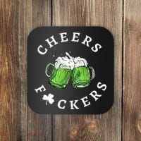 Cheers F Ckers St Patricks Day Coaster thumb 0