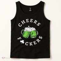 Cheers F Ckers St Patricks Day Tank Top thumb 2