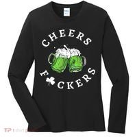 Cheers F Ckers St Patricks Day Women's Long Sleeve Shirt thumb 0