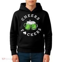 Cheers F Ckers St Patricks Day Kids Hoodie thumb 4