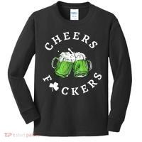 Cheers F Ckers St Patricks Day Kids Long Sleeve Shirt thumb 0