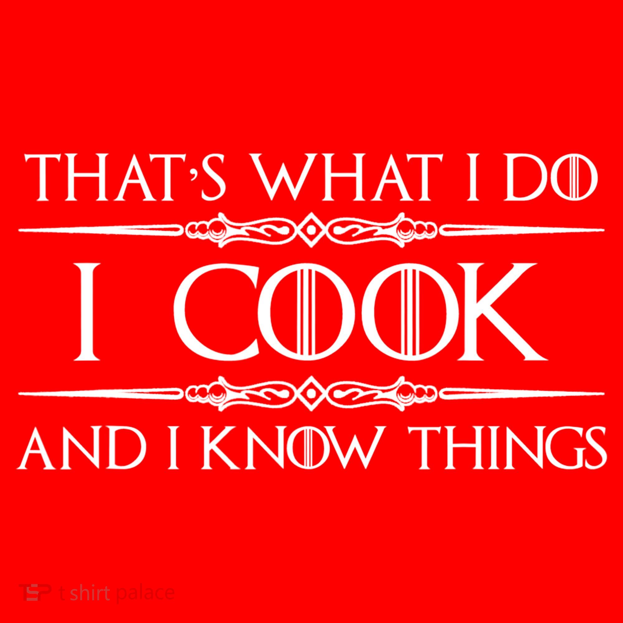 Cute Funny Chef & Cook Gifts I Cook & I Know Things Funny Cooking T Santa Hat