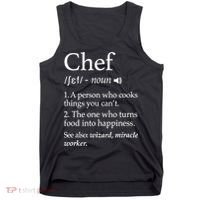 Cute Funny Chef Definition Funny Line Saying Cook Cooking Gifts Chefs T Tank Top thumb 0
