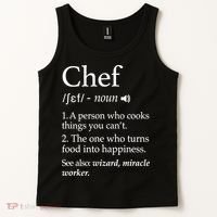 Cute Funny Chef Definition Funny Line Saying Cook Cooking Gifts Chefs T Tank Top thumb 2