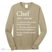 Cute Funny Chef Definition Funny Line Saying Cook Cooking Gifts Chefs T Long Sleeve Shirt thumb 0