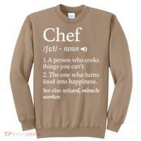 Cute Funny Chef Definition Funny Line Saying Cook Cooking Gifts Chefs T Sweatshirt thumb 0