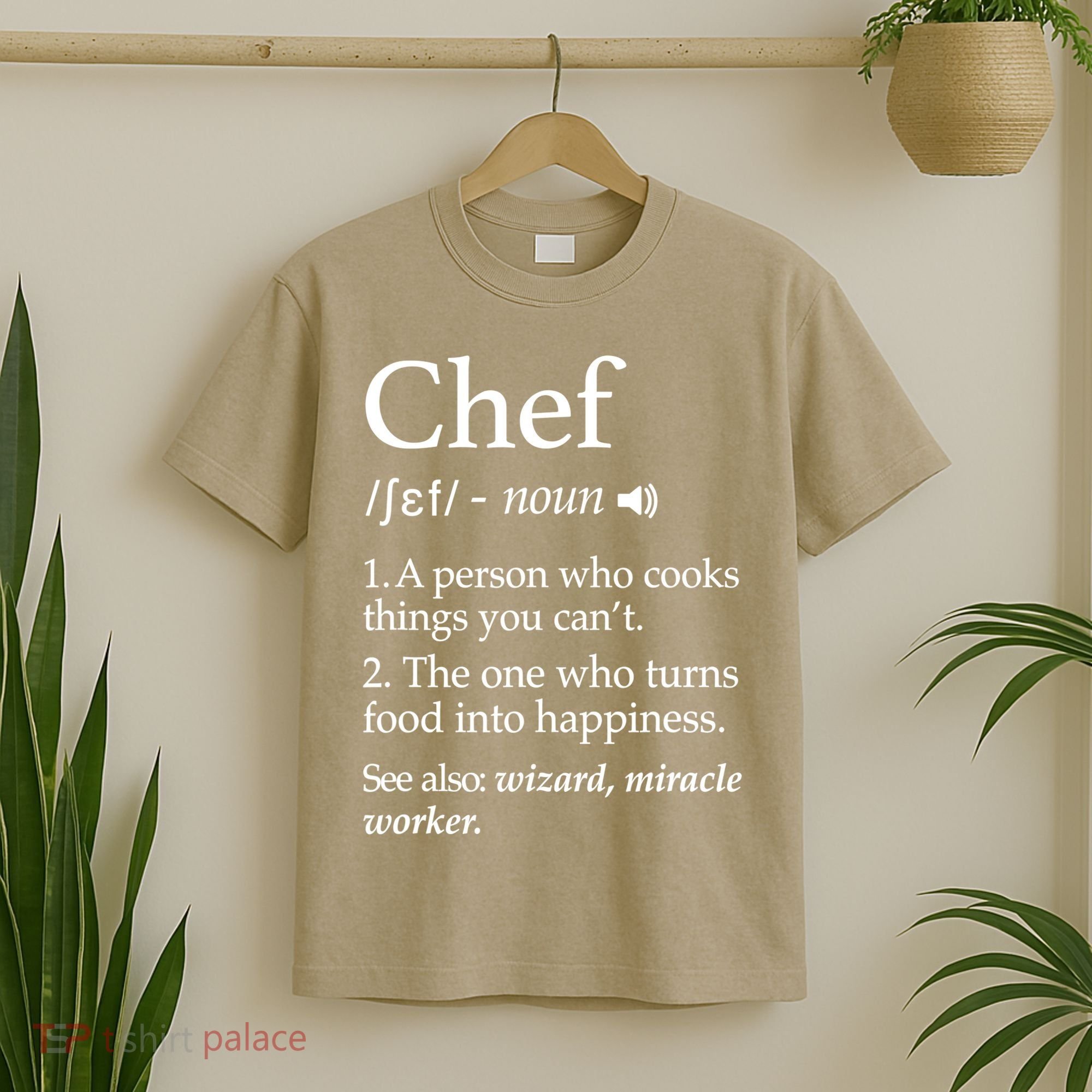 Cute Funny Chef Definition Funny Line Saying Cook Cooking Gifts Chefs T T-Shirt