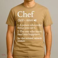 Cute Funny Chef Definition Funny Line Saying Cook Cooking Gifts Chefs T T-Shirt thumb 3