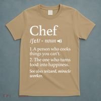 Cute Funny Chef Definition Funny Line Saying Cook Cooking Gifts Chefs T T-Shirt thumb 5