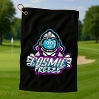 Cosmic Freeze Golf Towel thumb 1
