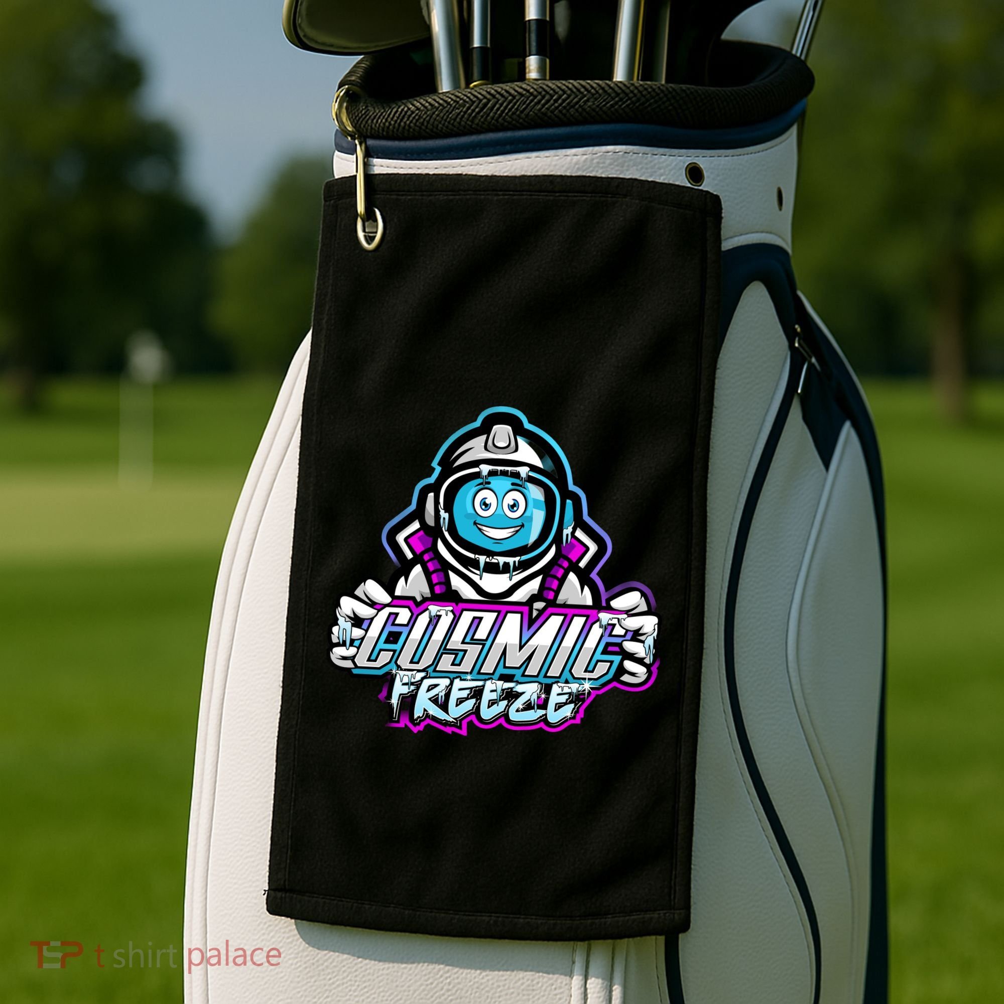 Cosmic Freeze Golf Towel