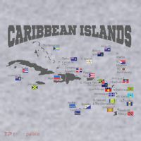 Caribbean Flags Caribbean Map Caribbean Islands Vacation Women's Sweatshirt thumb 2