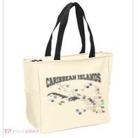 Caribbean Flags Caribbean Map Caribbean Islands Vacation Tote Bag thumb 2