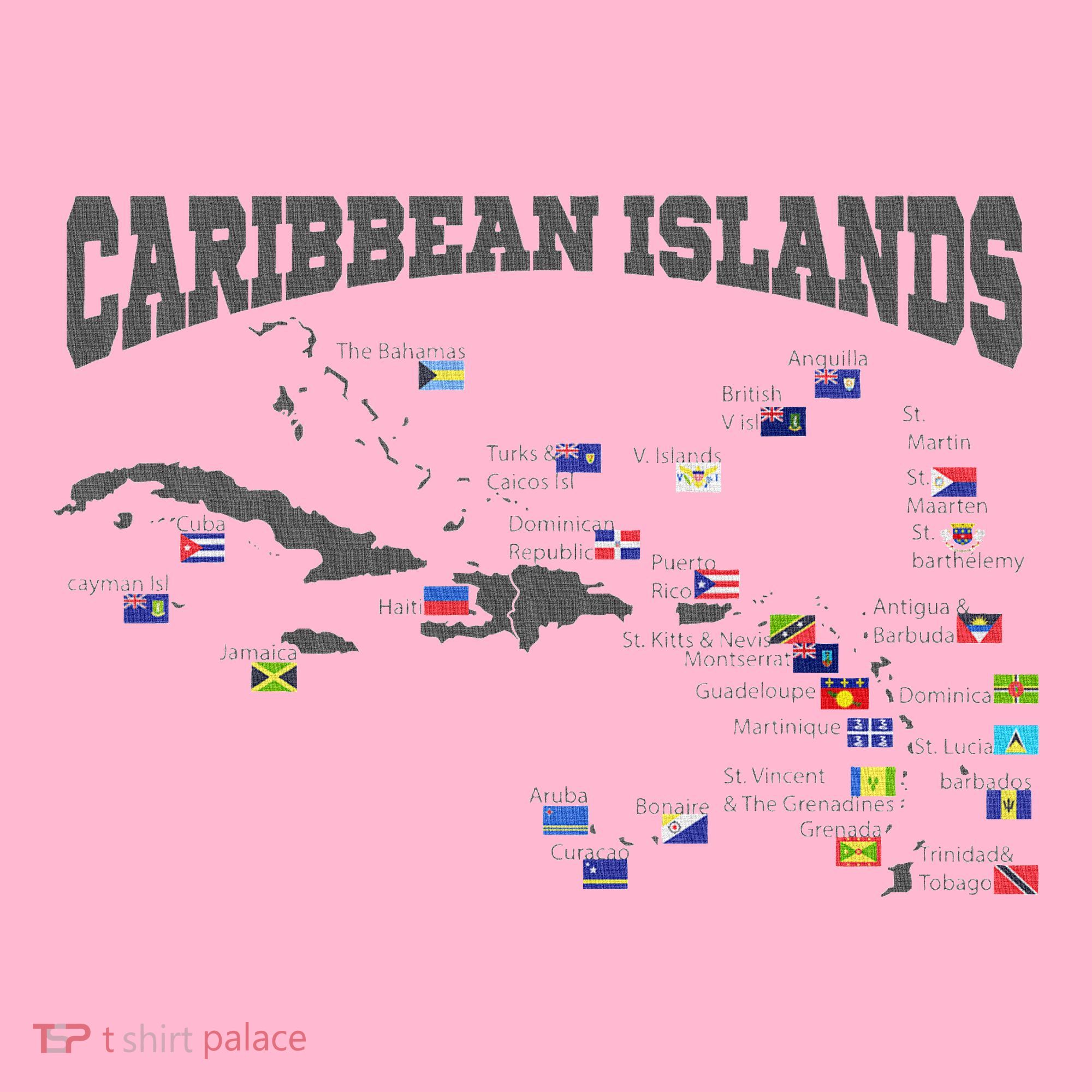 Caribbean Flags Caribbean Map Caribbean Islands Vacation Coaster