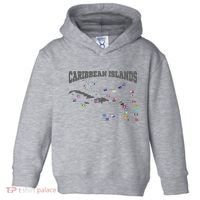 Caribbean Flags Caribbean Map Caribbean Islands Vacation Toddler Hoodie thumb 0
