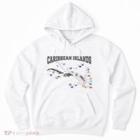 Caribbean Flags Caribbean Map Caribbean Islands Vacation Hoodie thumb 0