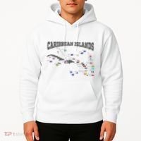 Caribbean Flags Caribbean Map Caribbean Islands Vacation Hoodie thumb 2
