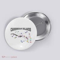 Caribbean Flags Caribbean Map Caribbean Islands Vacation Button thumb 0
