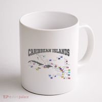 Caribbean Flags Caribbean Map Caribbean Islands Vacation Coffee Mug thumb 1