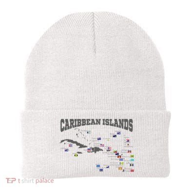 Caribbean Flags Caribbean Map Caribbean Islands Vacation Beanie