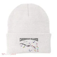 Caribbean Flags Caribbean Map Caribbean Islands Vacation Beanie thumb 0