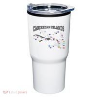 Caribbean Flags Caribbean Map Caribbean Islands Vacation Tumbler thumb 0