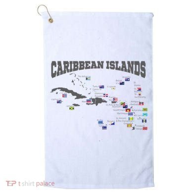 Caribbean Flags Caribbean Map Caribbean Islands Vacation Golf Towel