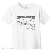 Caribbean Flags Caribbean Map Caribbean Islands Vacation Toddler T-Shirt thumb 0