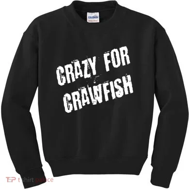 Crazy For Crawfish Kids Sweatshirt