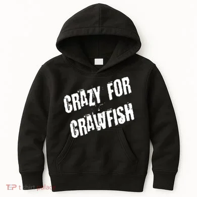 Crazy For Crawfish Kids Hoodie