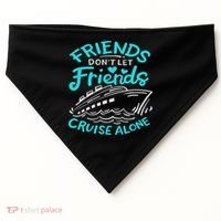 Cruise Friends Cruise Vacation USA-Made Doggie Bandana thumb 0
