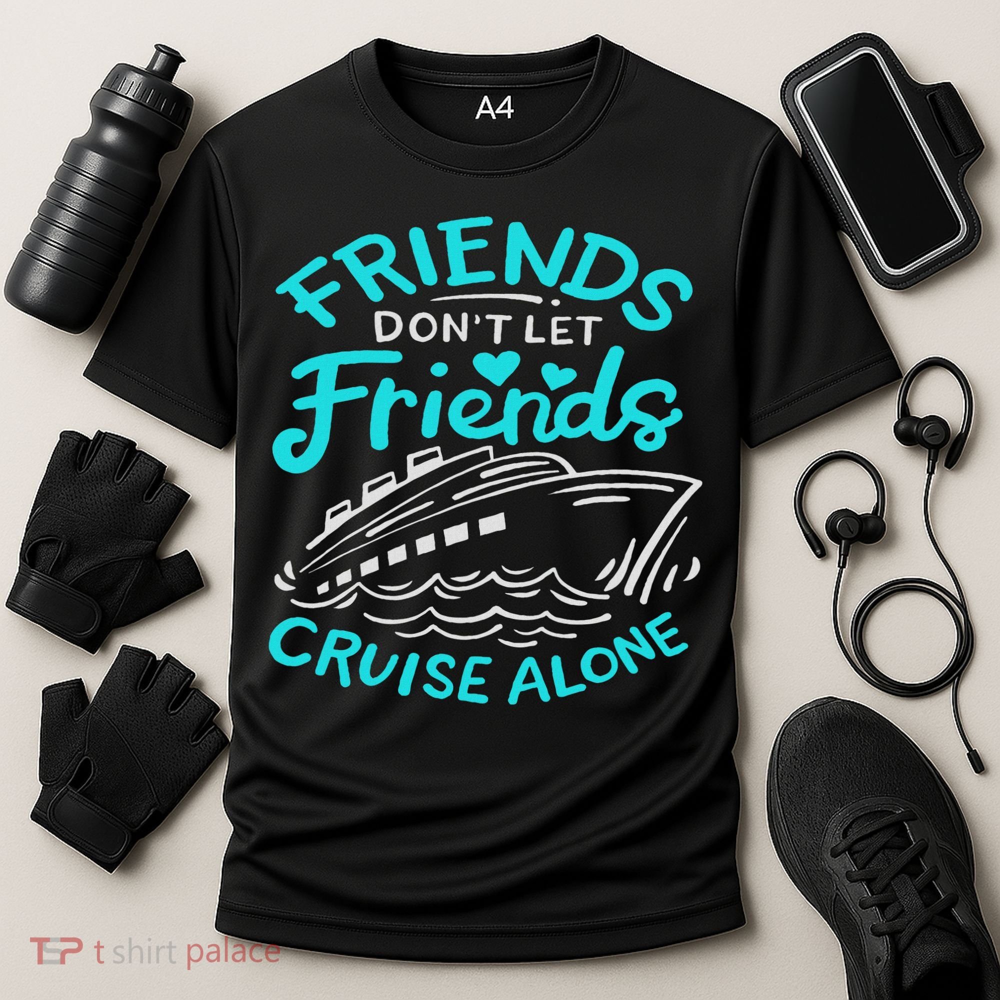 Cruise Friends Cruise Vacation Cooling Performance Crew T-Shirt