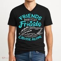 Cruise Friends Cruise Vacation V-Neck T-Shirt thumb 2