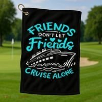 Cruise Friends Cruise Vacation Golf Towel thumb 1