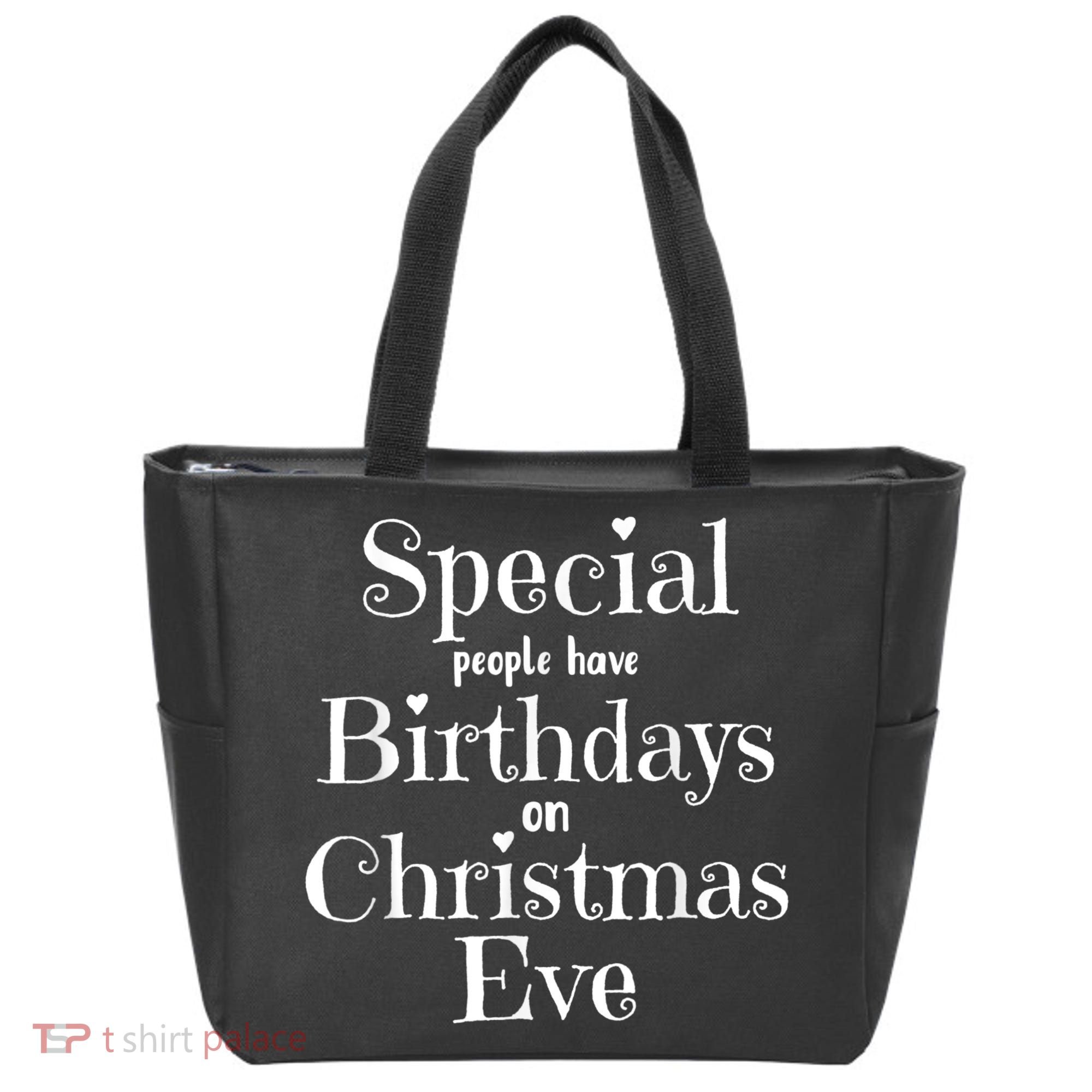 Cute Funny Christmas Eve Birthday December 24th Birthday Tote Bag