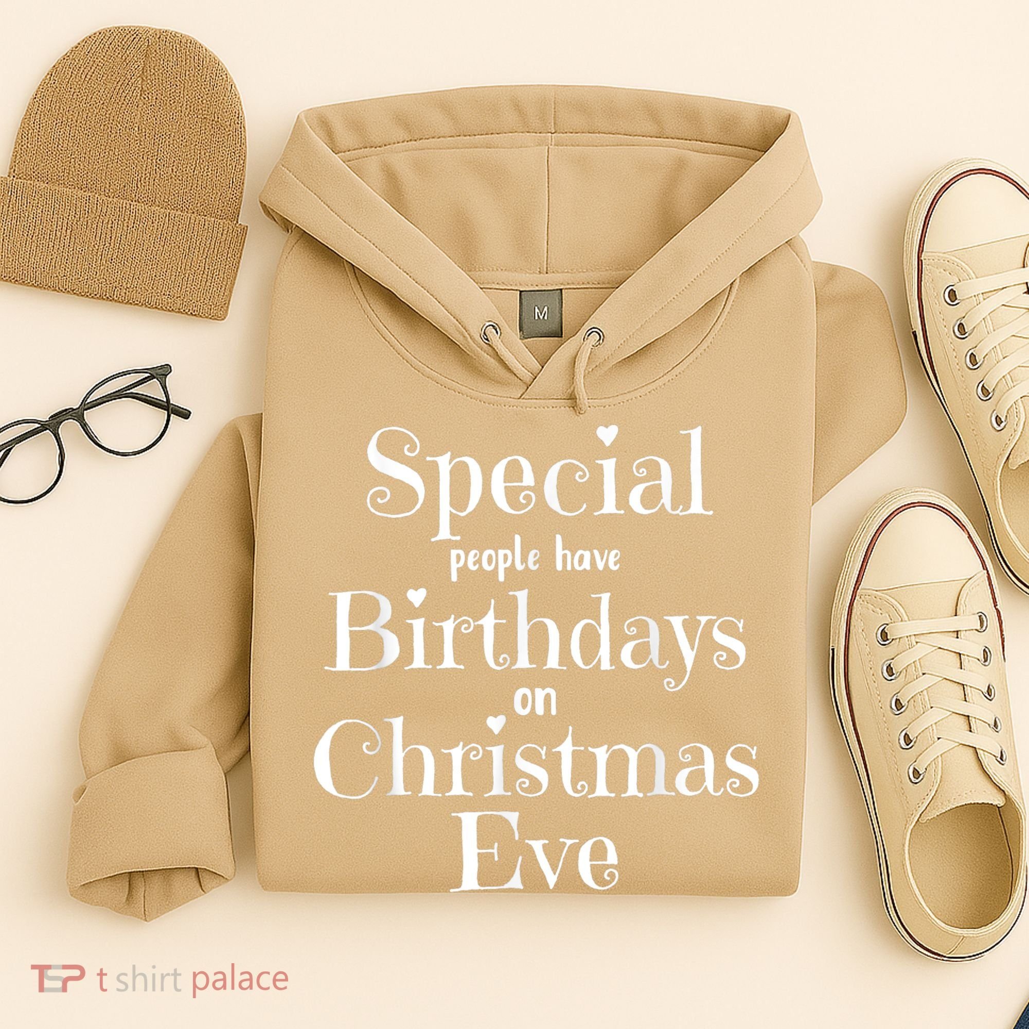 Cute Funny Christmas Eve Birthday December 24th Birthday Hoodie