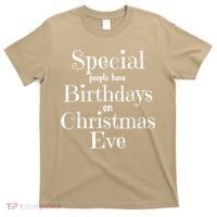 Cute Funny Christmas Eve Birthday December 24th Birthday T-Shirt thumb 0