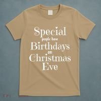 Cute Funny Christmas Eve Birthday December 24th Birthday T-Shirt thumb 5