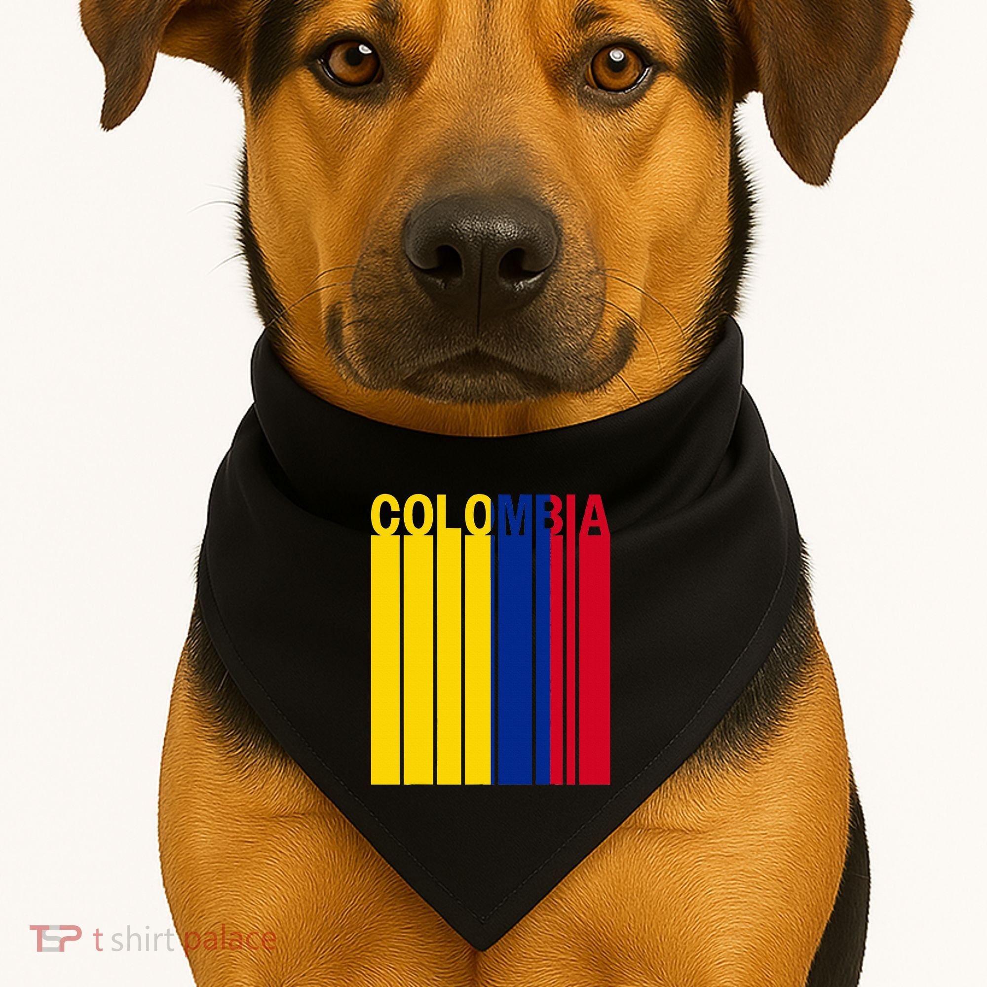 Colombia Flag USA-Made Doggie Bandana