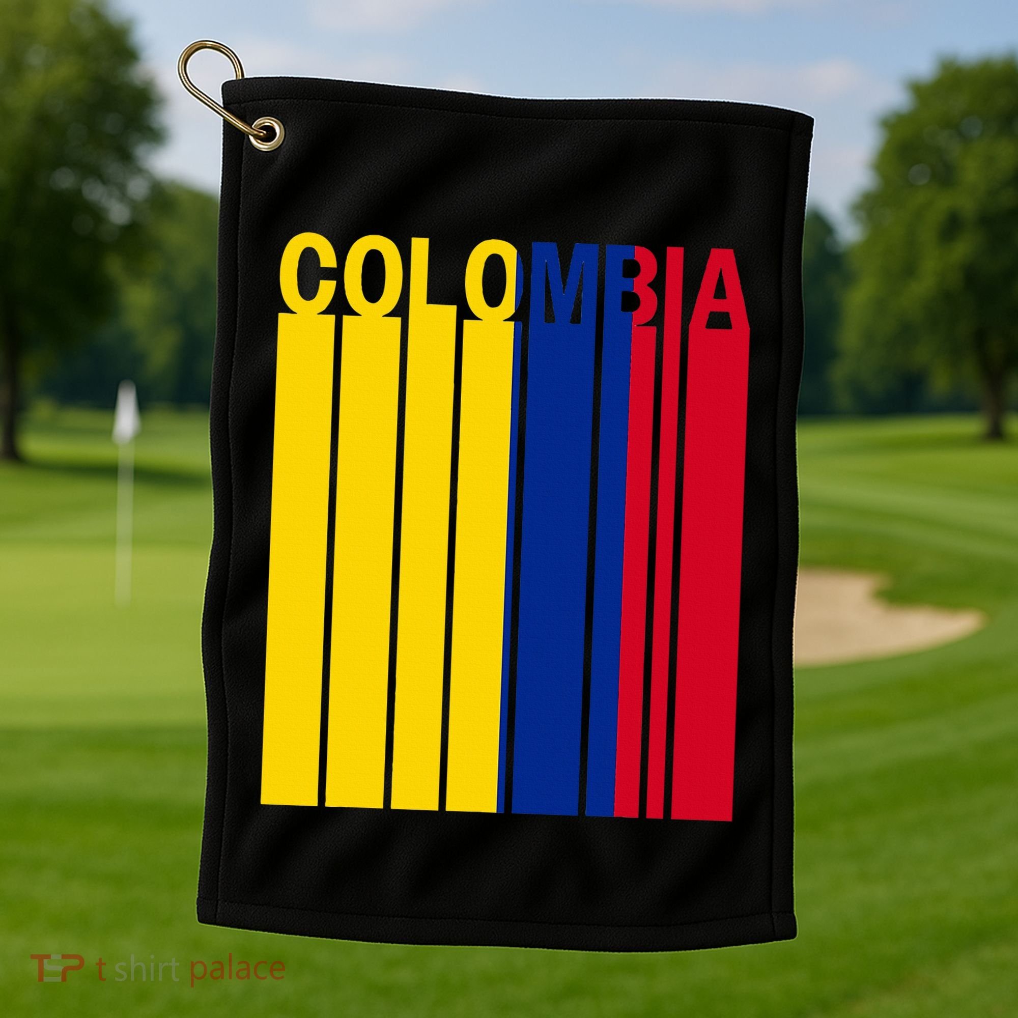 Colombia Flag Golf Towel