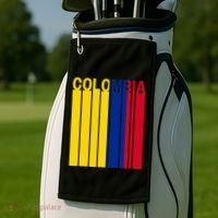 Colombia Flag Golf Towel thumb 2