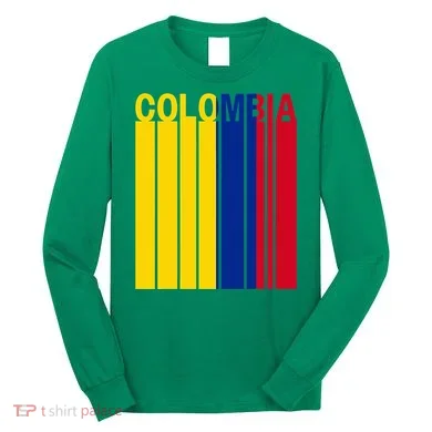 Colombia Flag Long Sleeve Shirt