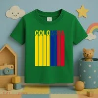 Colombia Flag Toddler T-Shirt thumb 3