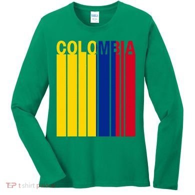 Colombia Flag Women's Long Sleeve Shirt