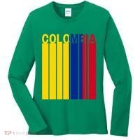 Colombia Flag Women's Long Sleeve Shirt thumb 0
