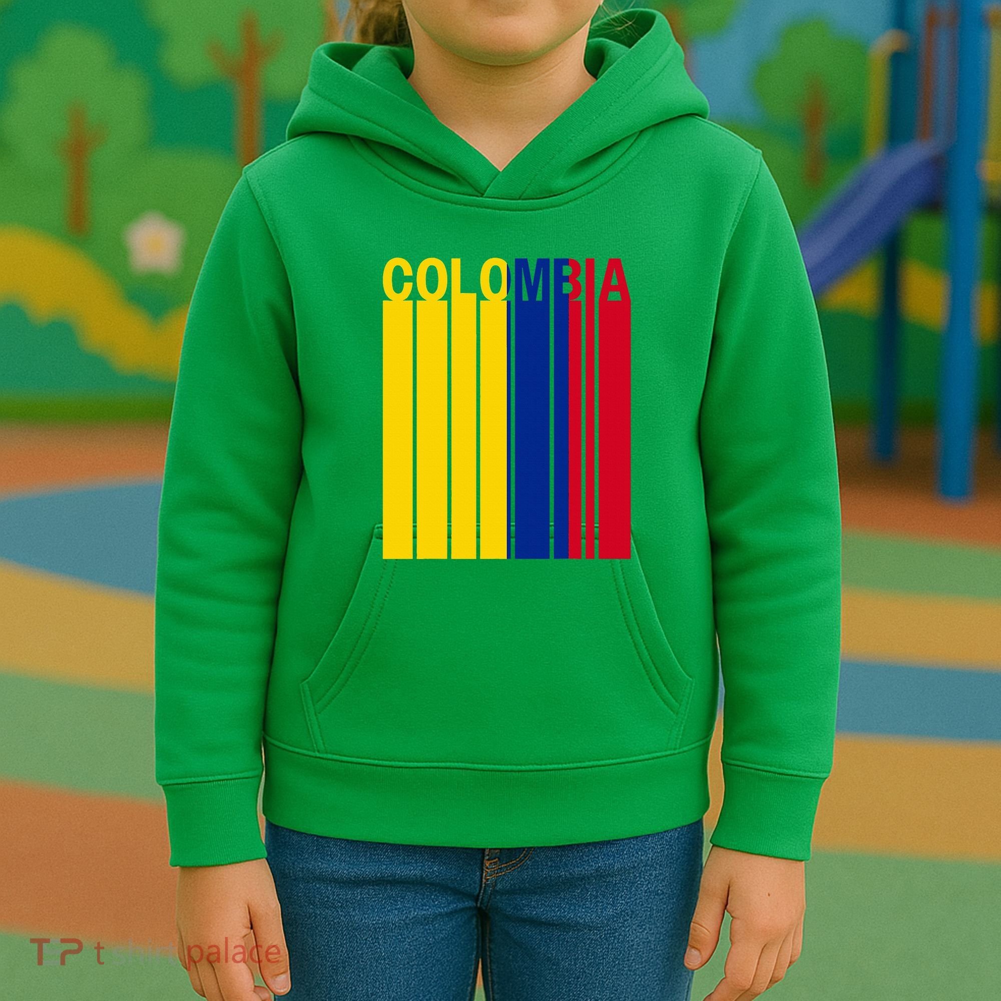 Colombia Flag Kids Hoodie