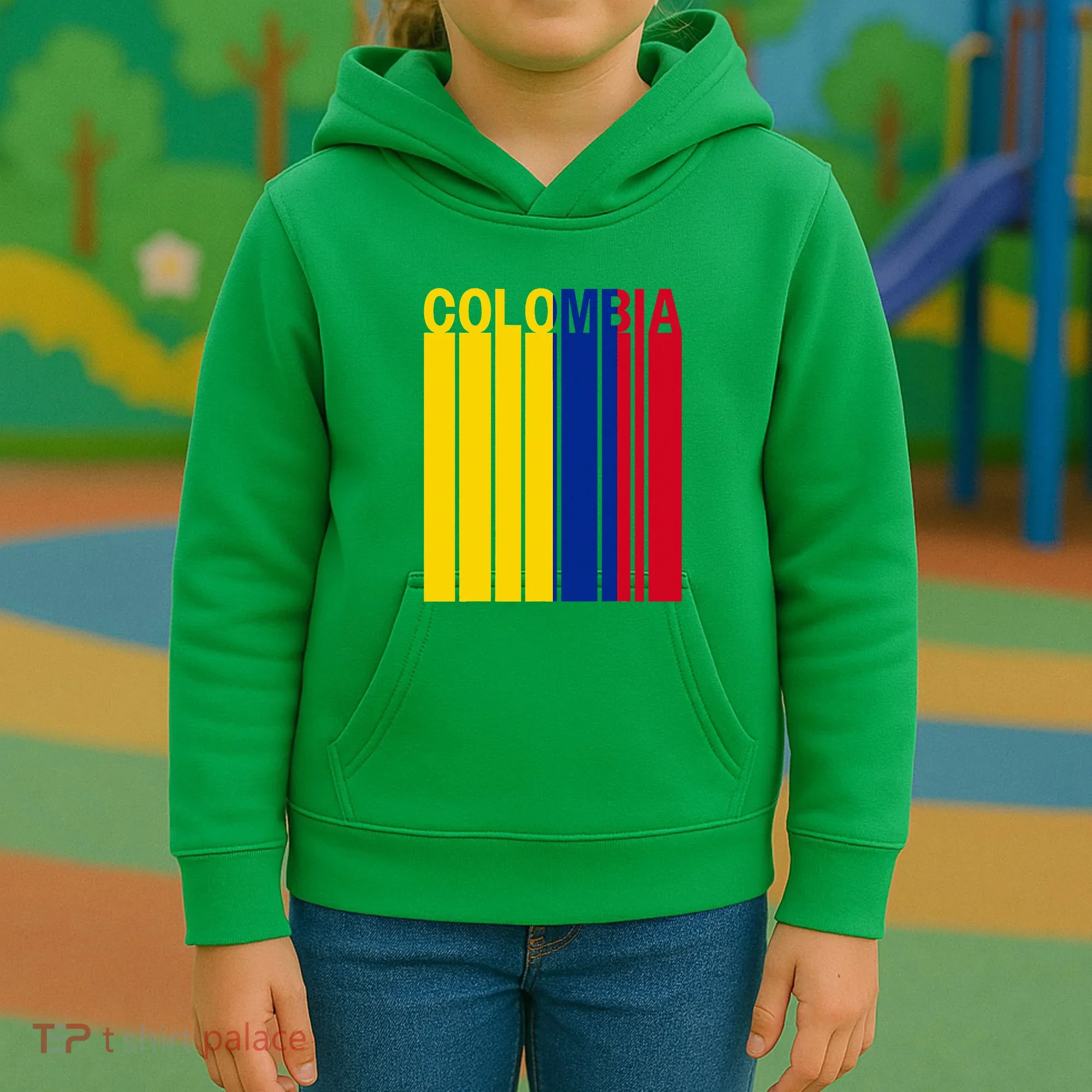 Colombia Flag Kids Hoodie