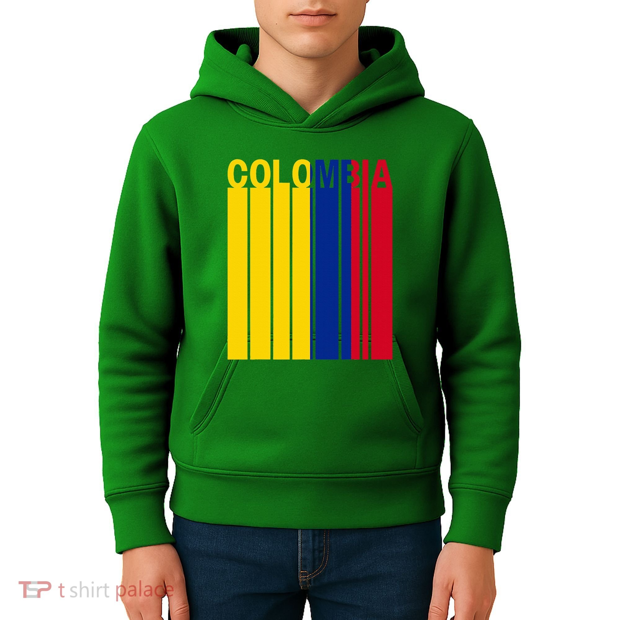 Colombia Flag Kids Hoodie