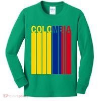 Colombia Flag Kids Long Sleeve Shirt thumb 0