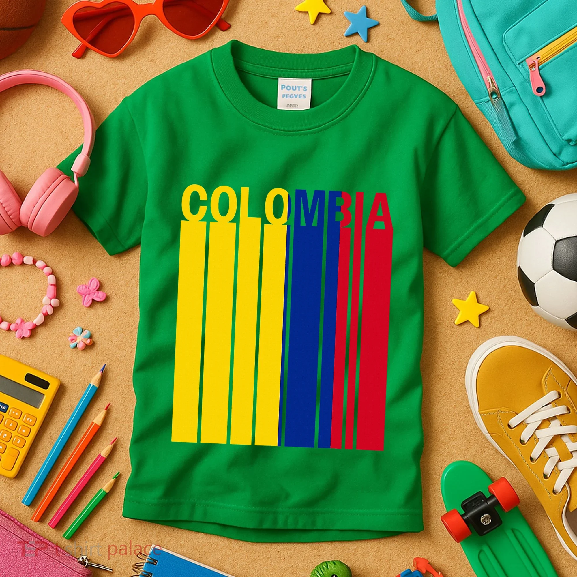 Colombia Flag Kids T-Shirt